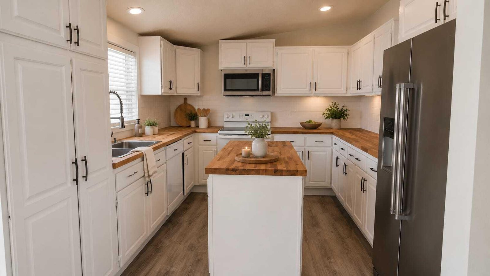 Remodeled kitchen with island — 1450 N Dixie Downs Rd #51, St. George, UT 84770