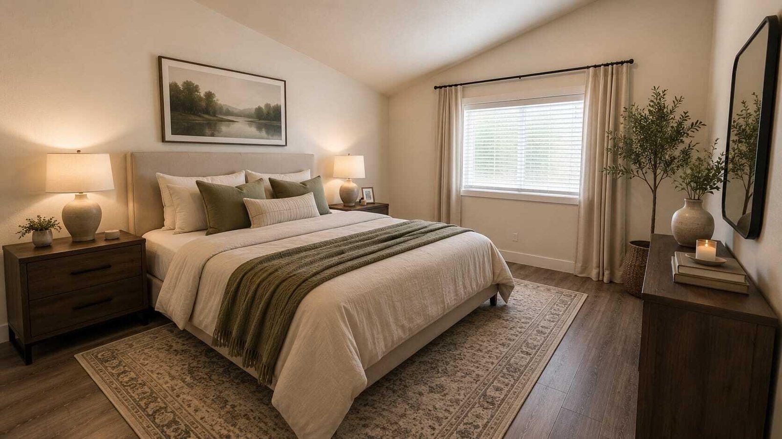 Staged primary bedroom — 1450 N Dixie Downs Rd #51, St. George, UT 84770