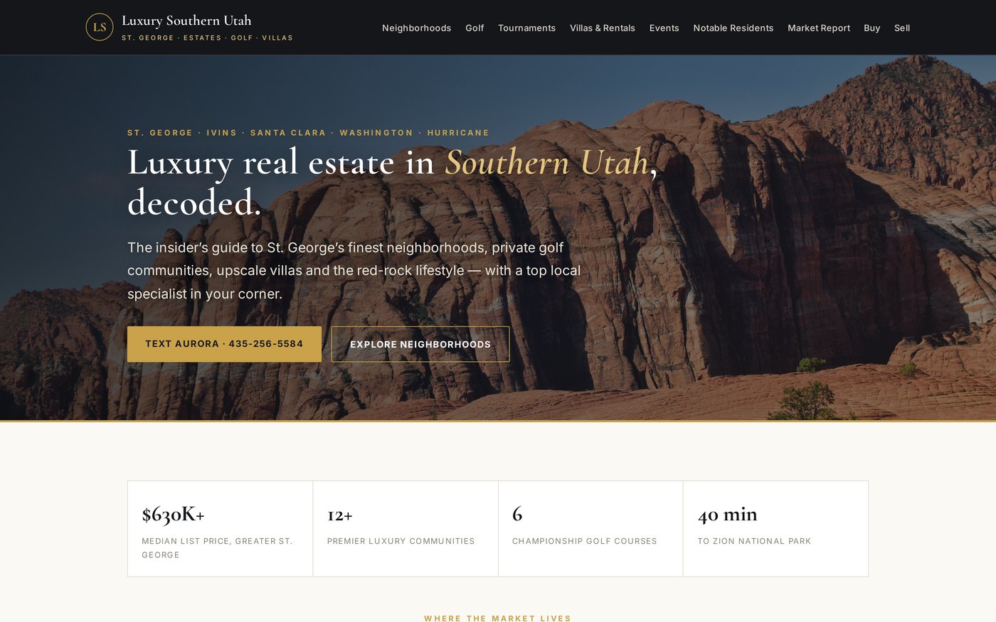 luxurysouthernutah.com — the luxury & estate market